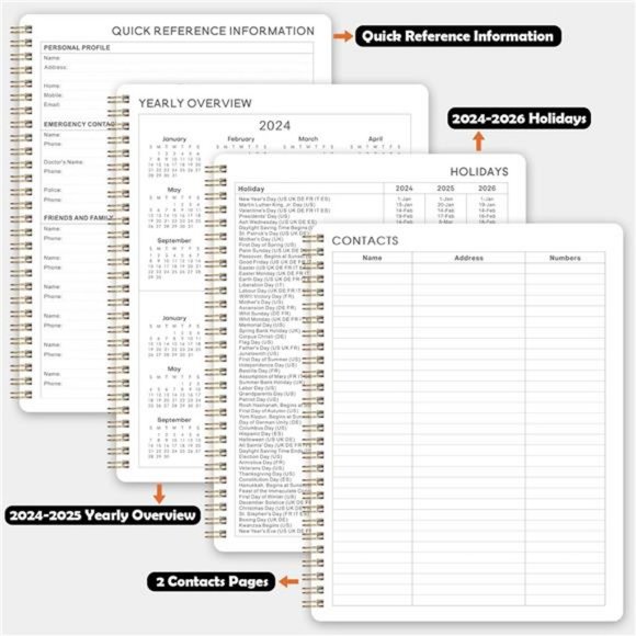 Planner 2024-2025– Academic Weekly & Monthly Planner, Jul 2024 - Jun 2025 - Picture 2 of 7